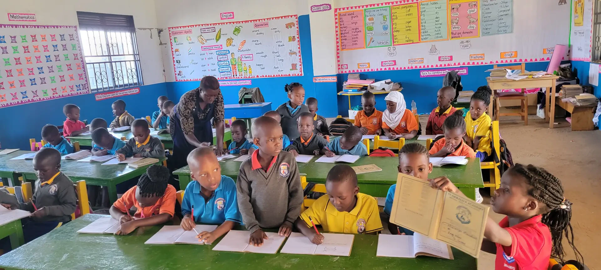 St. Gerald’s Academy pupils at school